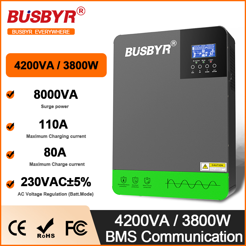 Portable Generator Inverter - 4.2KW 6.2KW Hybrid Solar Inverters 24V
