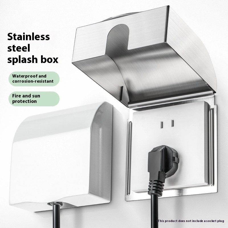 Outdoor Power Outlet - 86 Socket Splashproof Box 304 Stainless