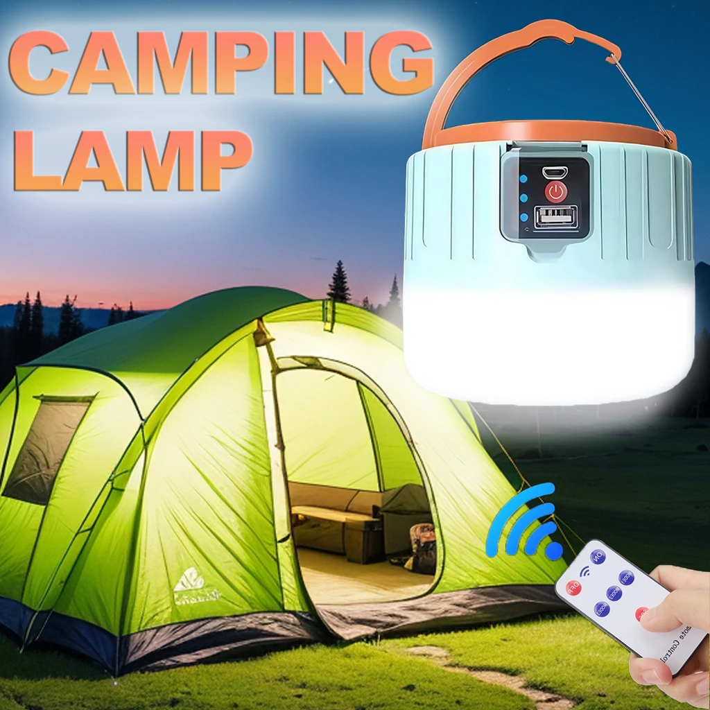 Outdoor Power Bank - Solar Camping Lantern Rechargeable LED Portable
