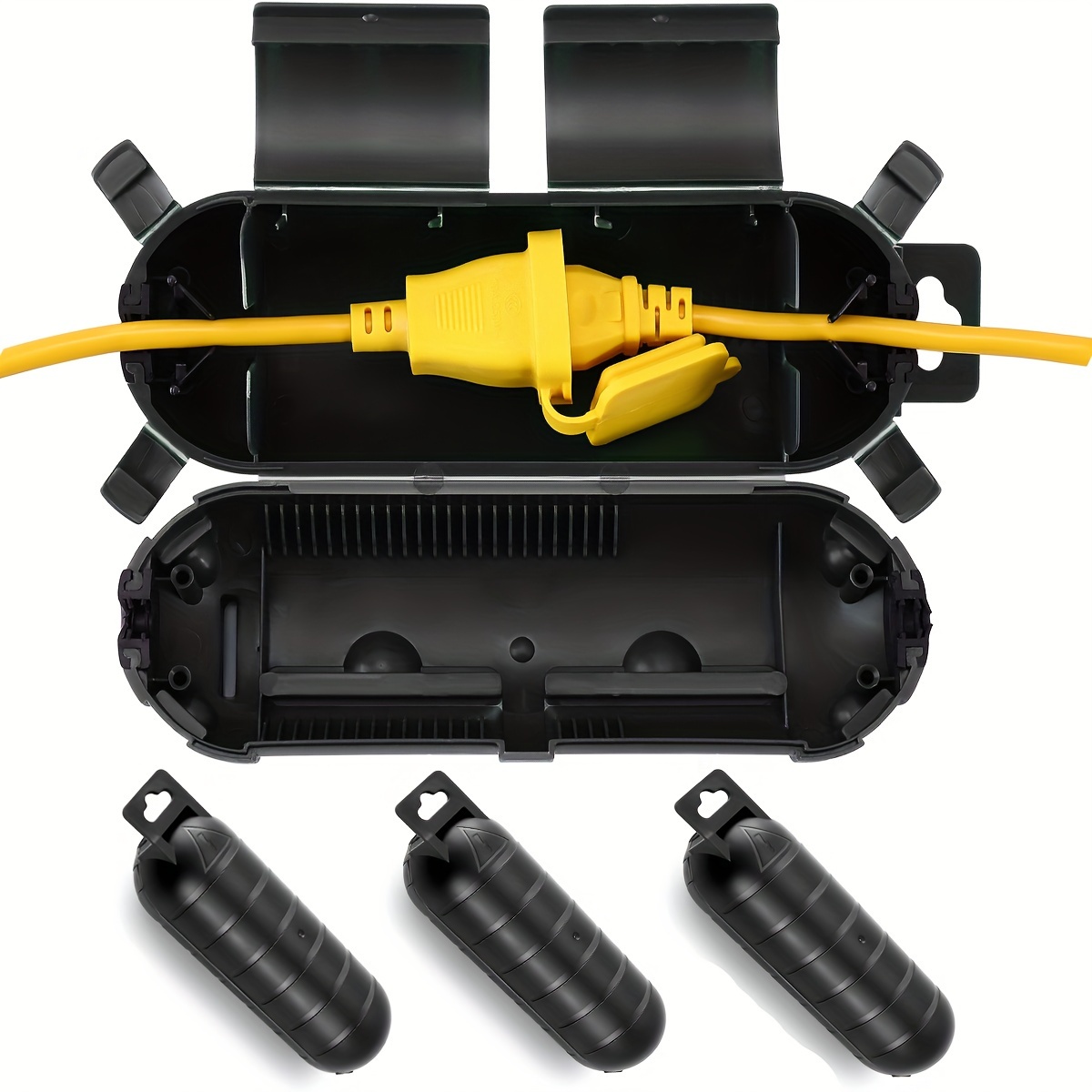 Outdoor Power Hub - Extension Cord Plug Connection Protective Safety