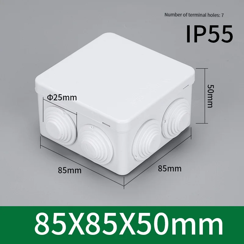Outdoor Power Cable Junction Box - 85 * 85 * 50 Outdoor