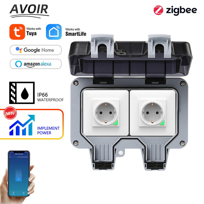Outdoor Power Hub - Avoir Tuya Zigbee Electrical Sockets IP66