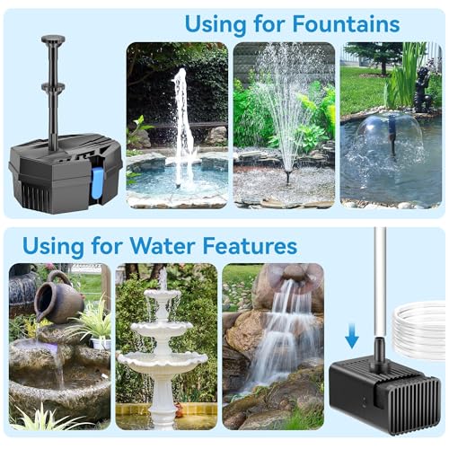 Outdoor Power Bank - 8W Solar Fountain Pump With 3000mAh