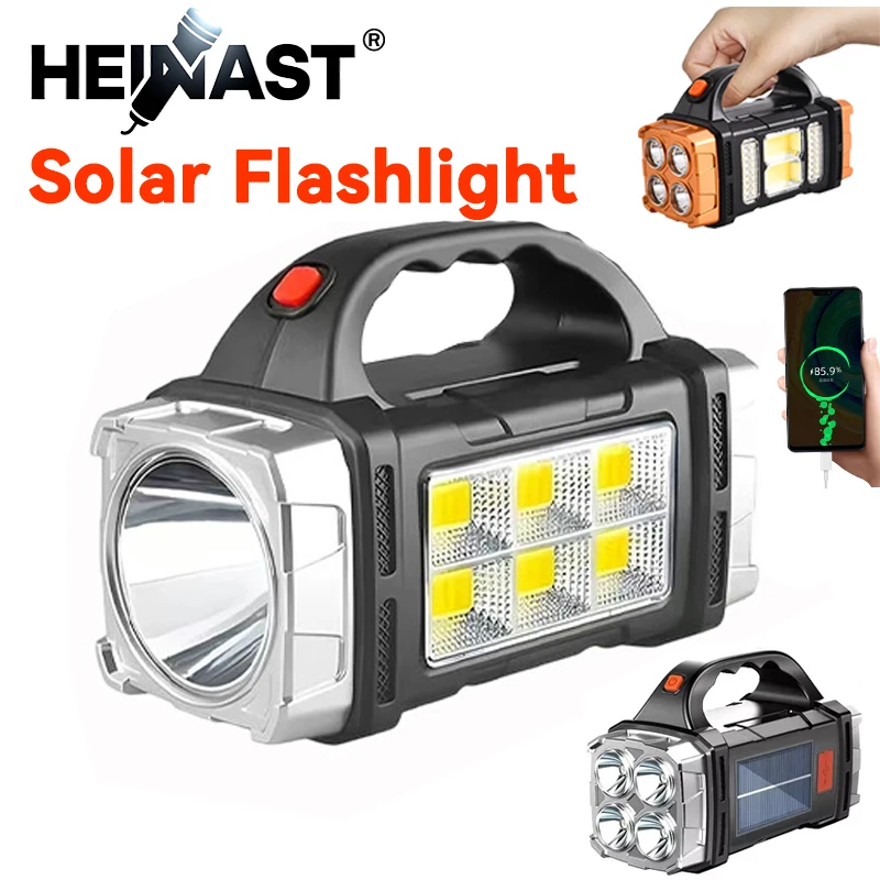 Outdoor Power Bank - Powerful Handheld Flashlight USB Rechargeable Torch