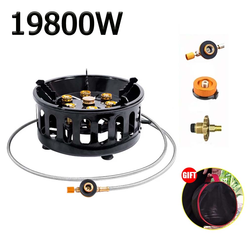Outdoor Power Equipment Brands - 19800W 7-Core Camping Stove High-Power Strong