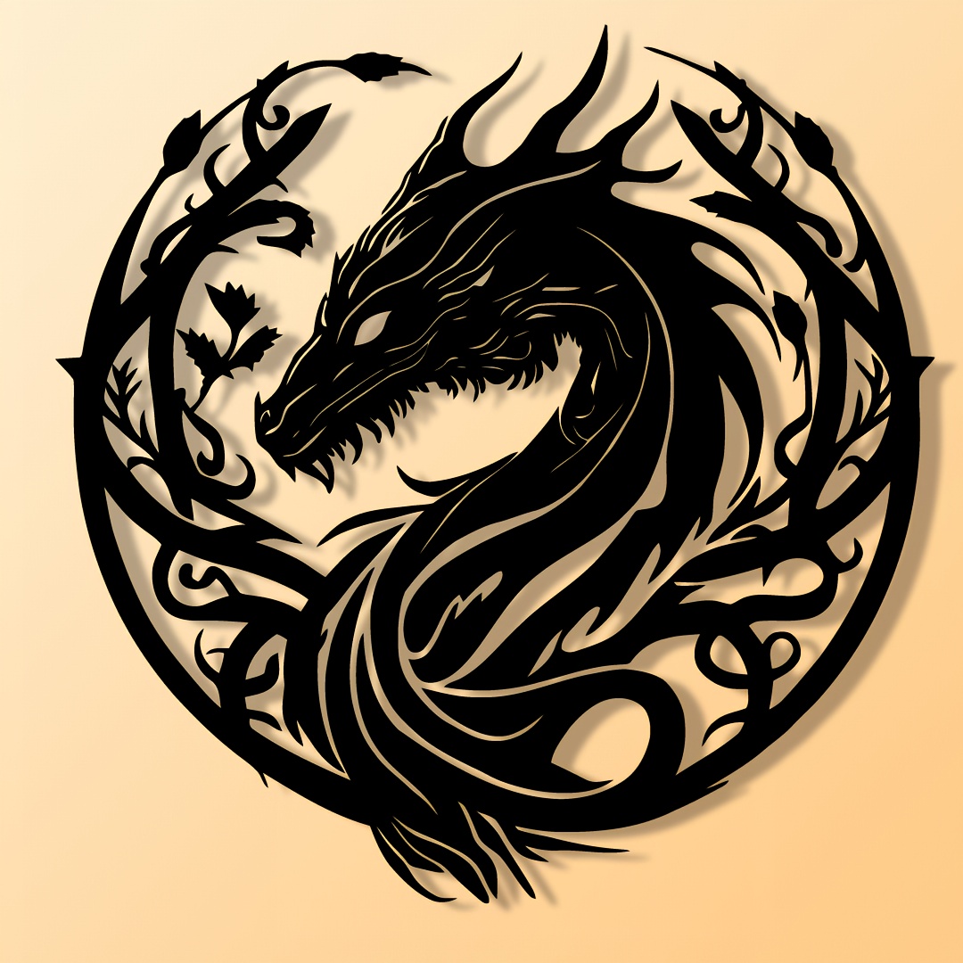 Ancient Zodiac Dragon Wall Art - Outdoor Powerwall ulasan dan harga