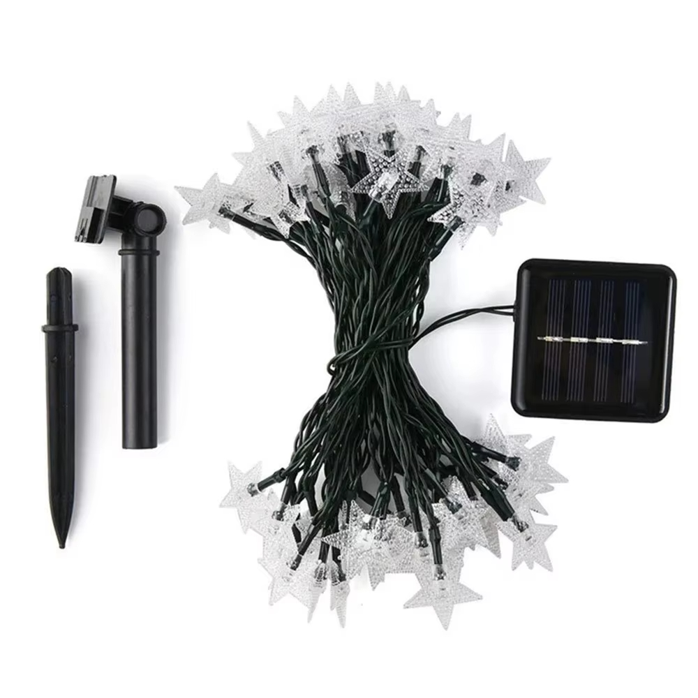 Solar Powered Star String Ligh - Outdoor Solar Power Xmas Lights ulasan dan harga