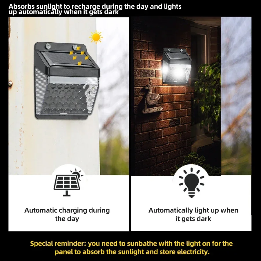 LED Solar Light PIR Motion Sen - Outdoor Powerwall ulasan dan harga