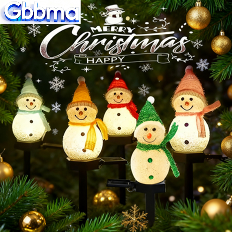 2 LED Snowman Solar Garden Lig - Outdoor Solar Power Xmas Lights ulasan dan harga