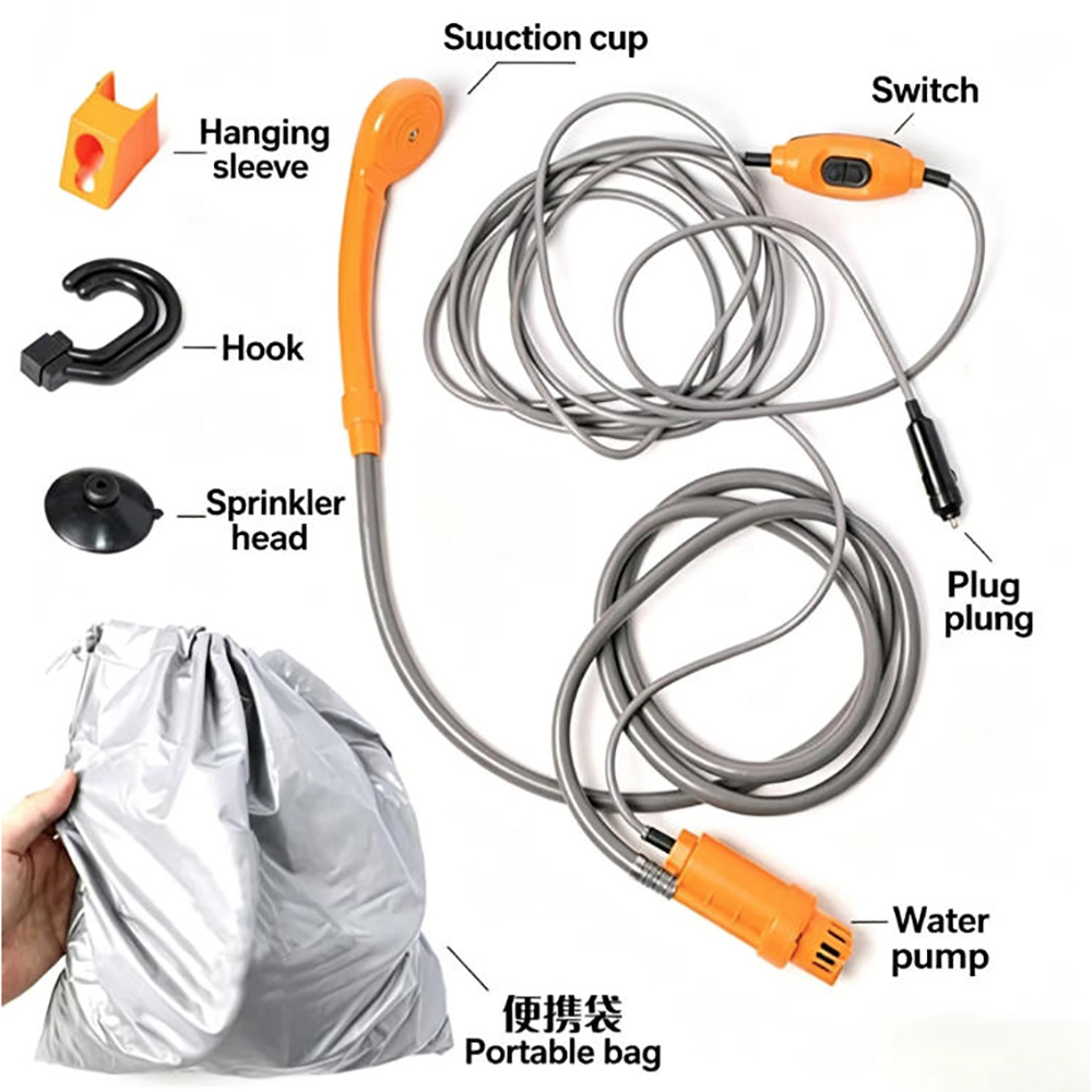 Portable 12V 24V Car Shower Ou - Outdoor Power Washer ulasan dan harga