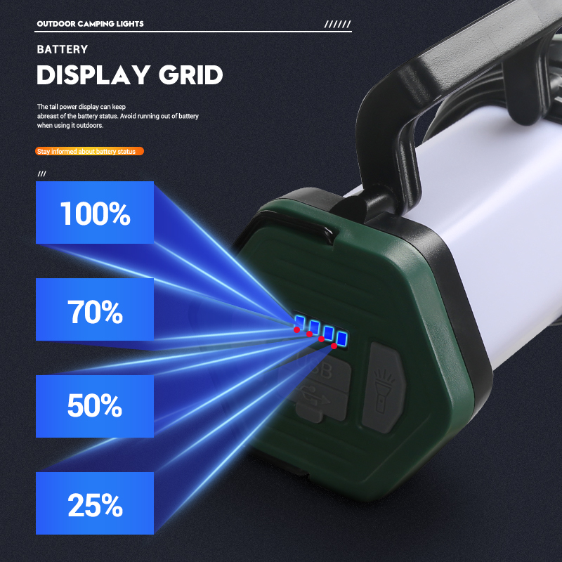 Portable Powerful LED Flashlig - Outdoor Power Bank ulasan dan harga