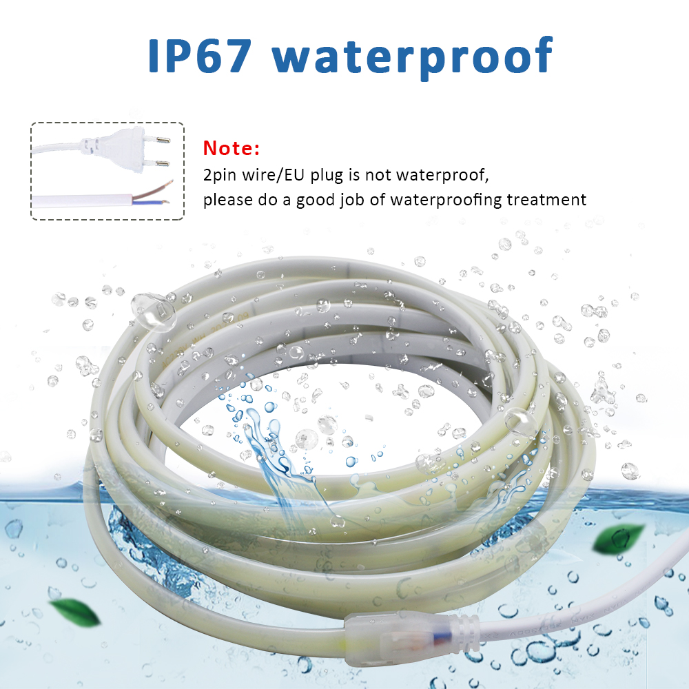 220V IP67 Waterproof COB Led S - Outdoor Power Strip Weatherproof ulasan dan harga