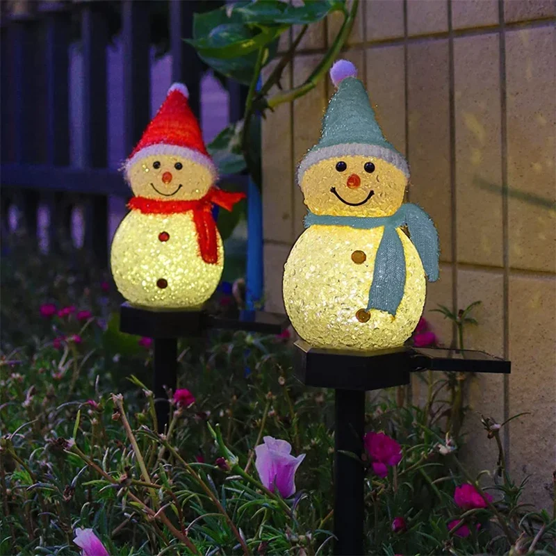 Solar LED Snowman Ambient Ligh - Outdoor Solar Power Xmas Lights ulasan dan harga