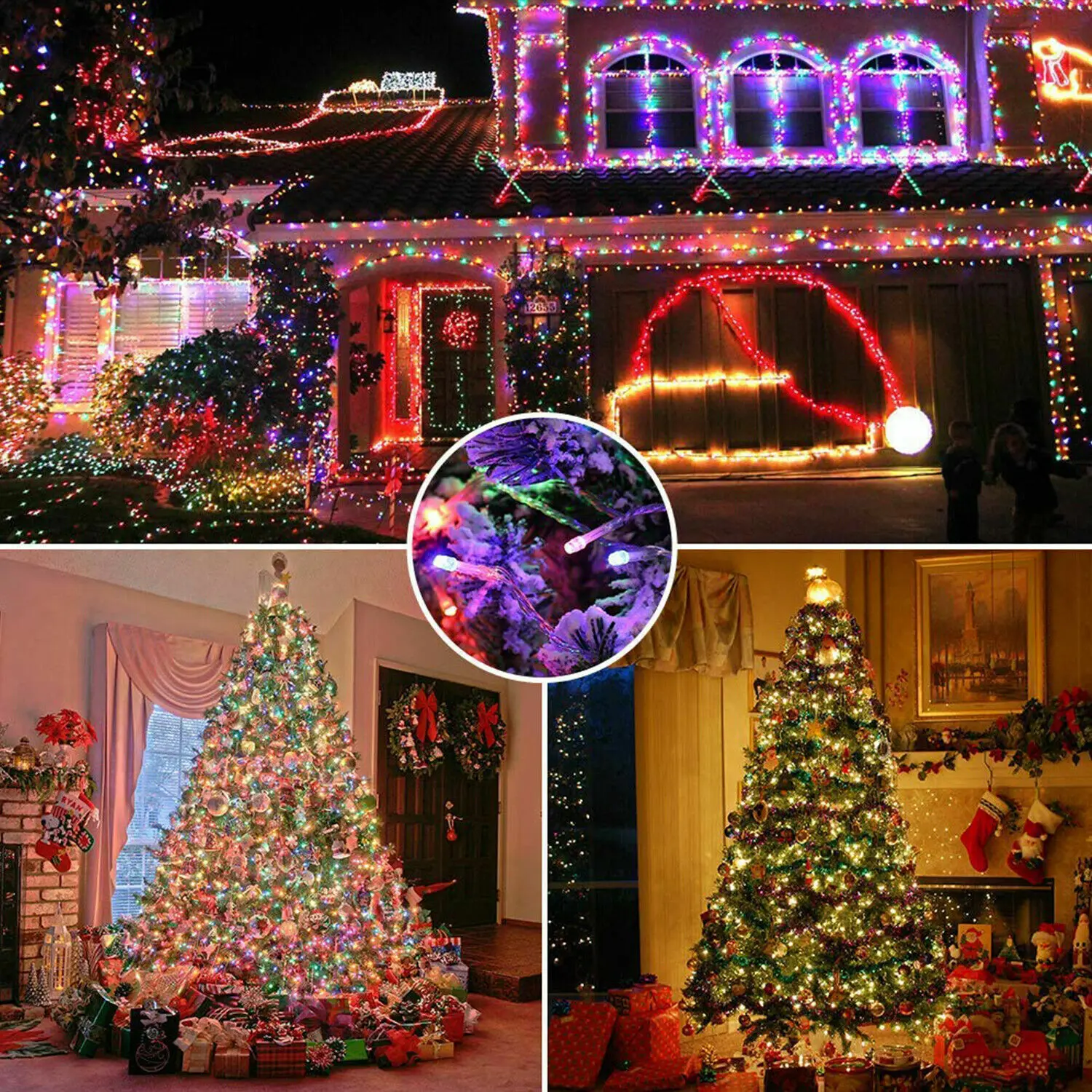 5M-32M LED Solar String Lights - Outdoor Solar Power Xmas Lights ulasan dan harga