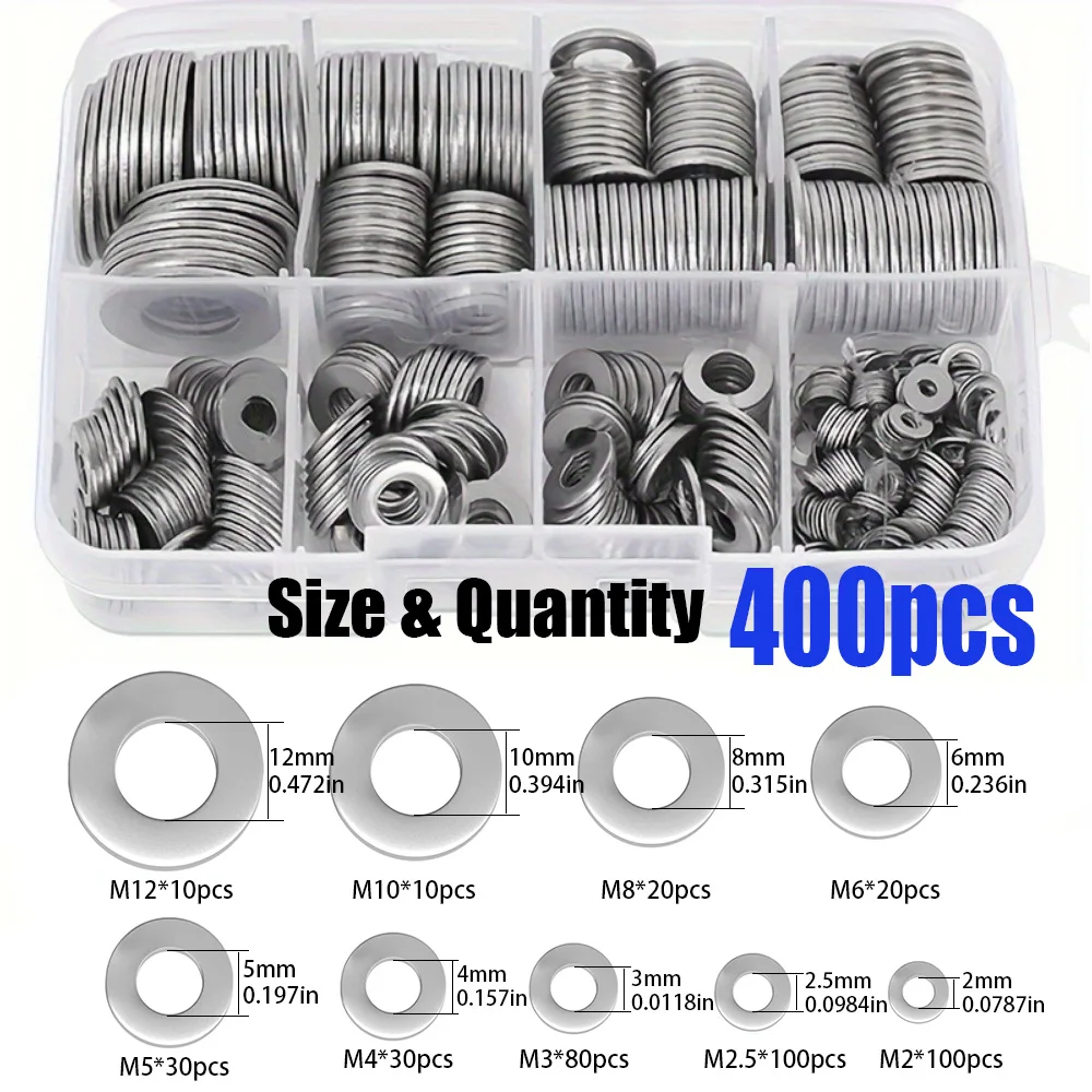 400-Piece Stainless Steel Flat - Outdoor Power Washer ulasan dan harga