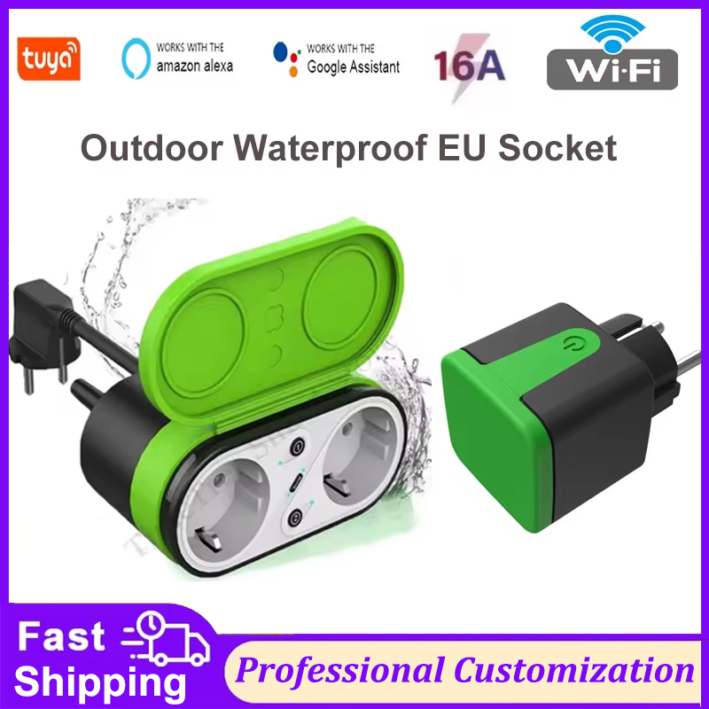 Tuya EU 16A Wifi Smart Outdoor - Outdoor Power Outlet ulasan dan harga