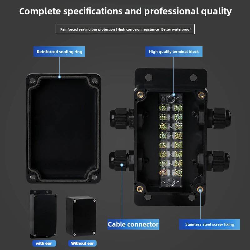Waterproof Junction Box With T - Outdoor Power Cable Junction Box ulasan dan harga