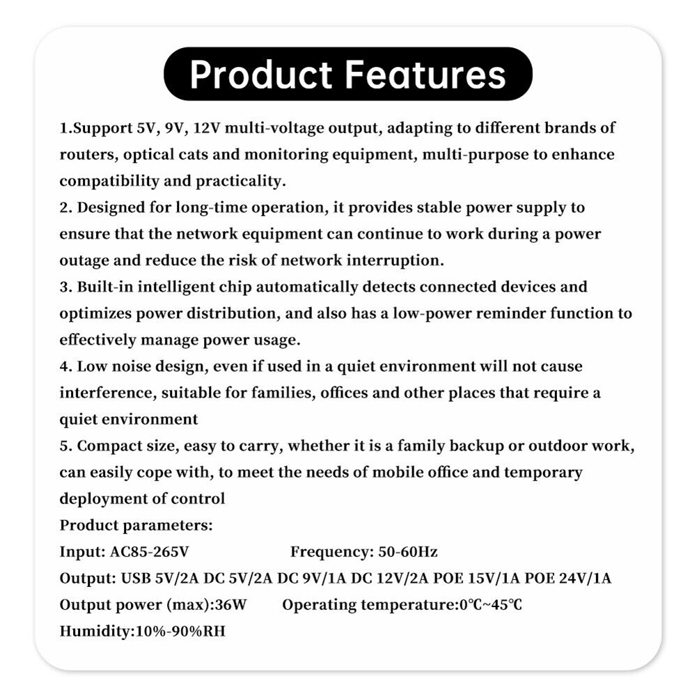 1018L 5V 9V 12V Backup DC UPS  - Ups Power Supply Outdoor ulasan dan harga