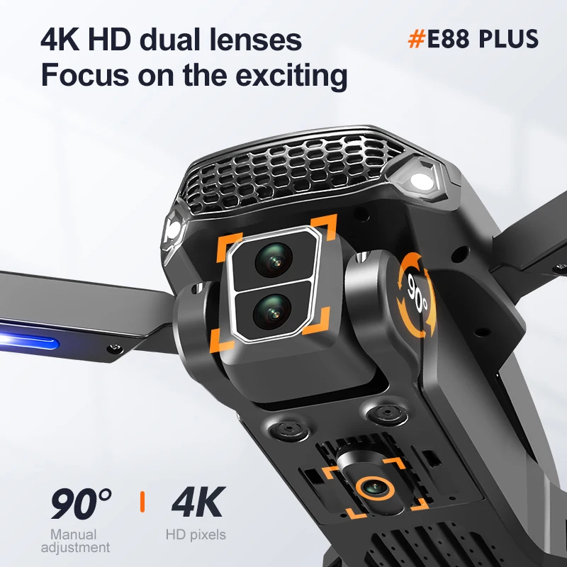New E88 Plus Quadcopter Drone: - Outdoor Power Box ulasan dan harga