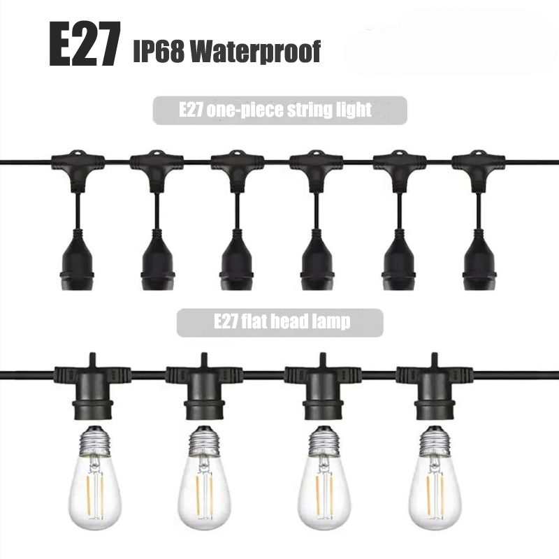 Outdoor E27 Threaded Head Lamp - Outdoor Power Strip Weatherproof ulasan dan harga