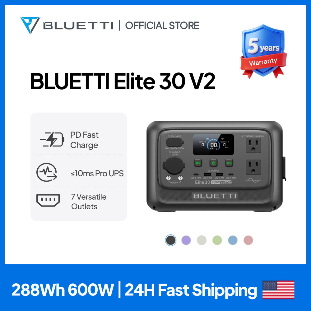 【Renew】BLUETTI Elite 30 V2 Por - Portable Generator Inverter ulasan dan harga