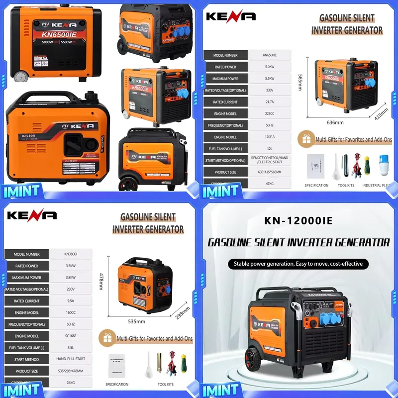 3.5kW 6.5kW Dual-Fuel LPG/CNG  - Portable Generator Inverter ulasan dan harga