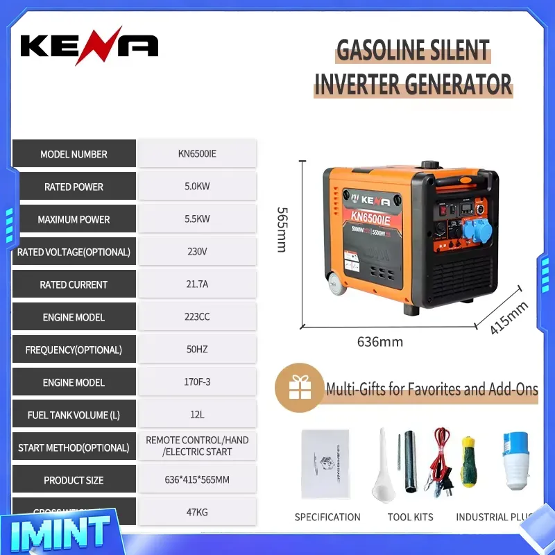 3.5kW 6.5kW Dual-Fuel LPG/CNG  - Portable Generator Inverter ulasan dan harga