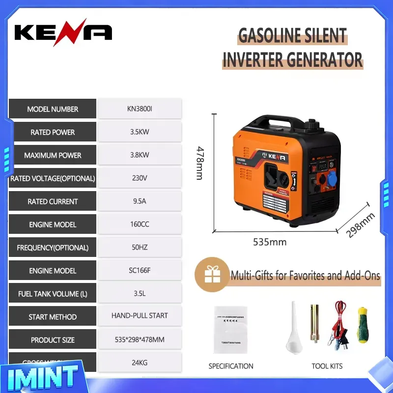 3.5kW 6.5kW Dual-Fuel LPG/CNG  - Portable Generator Inverter ulasan dan harga