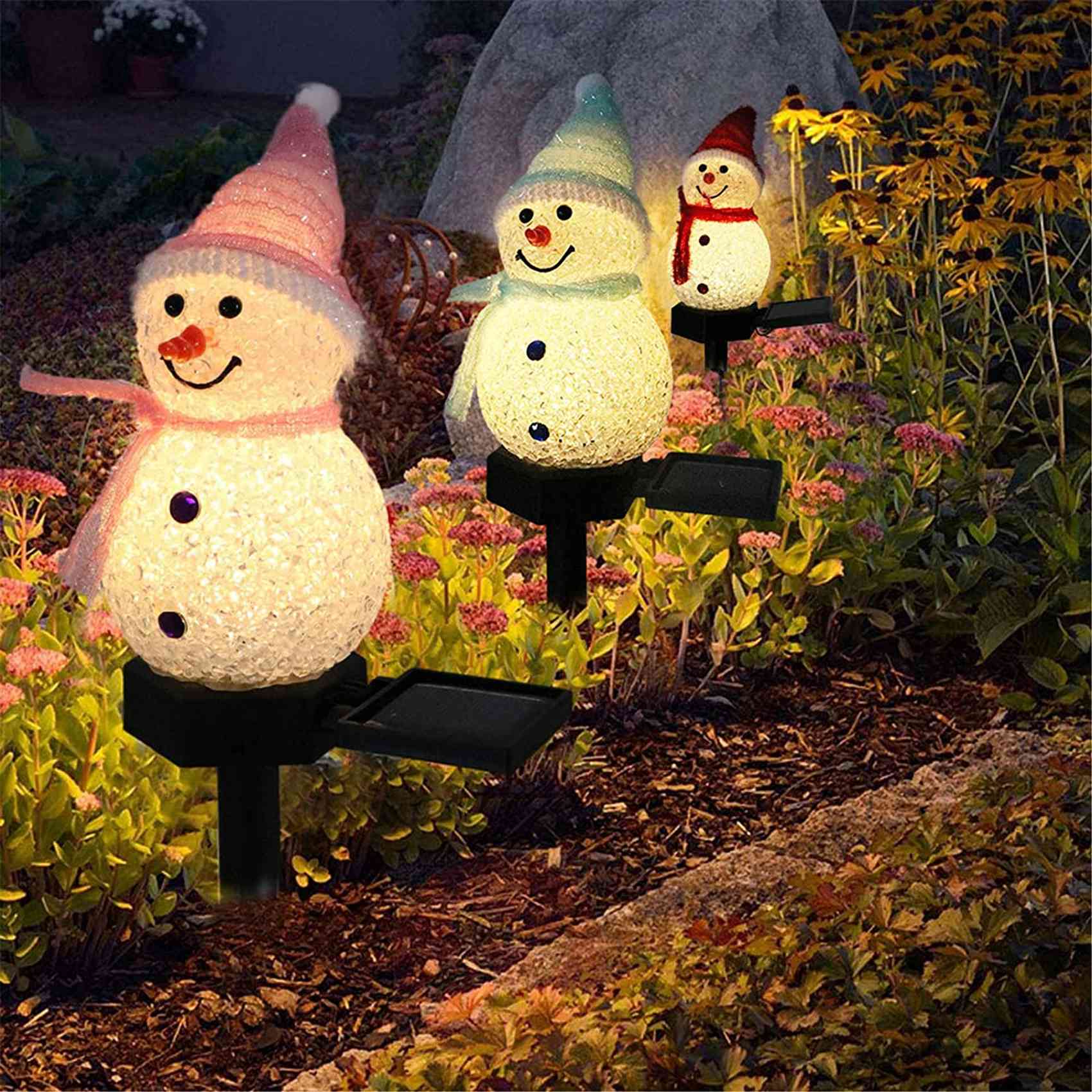 ABAH-Snowman Solar Lights Chri - Outdoor Solar Power Xmas Lights ulasan dan harga