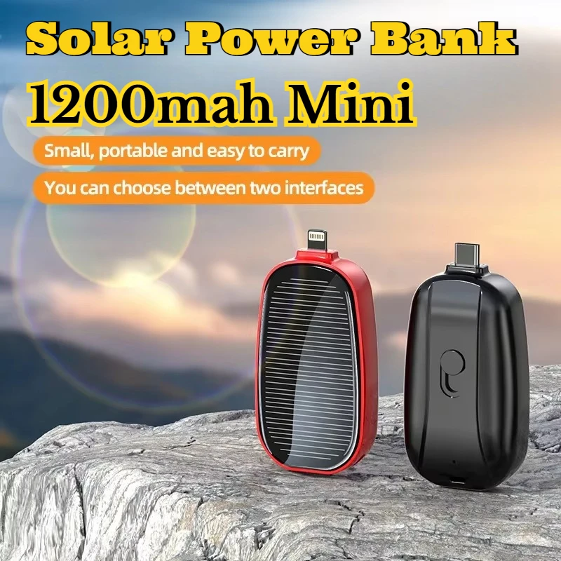 1200mAh Solar Mini Power Bank  - Outdoor Power Hub ulasan dan harga