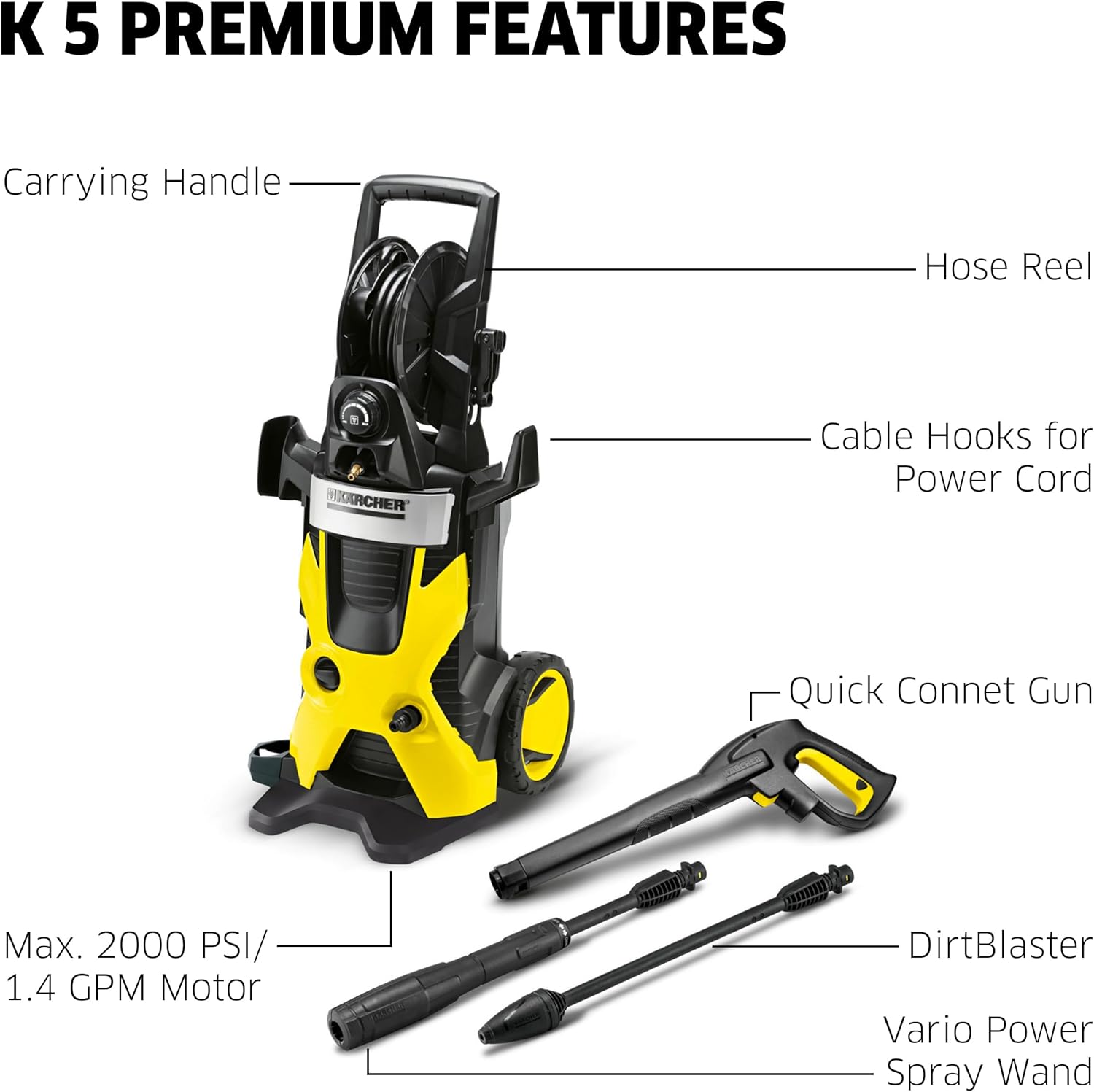 Pressure Washer with Hose Reel - Outdoor Power Washer ulasan dan harga