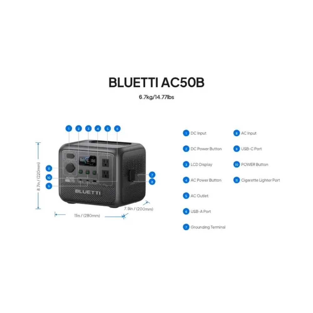 BLUETTI AC50B Portable Power S - Portable Generator Inverter ulasan dan harga