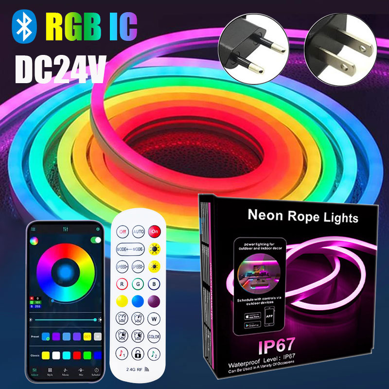 24V Addressable Neon Led Ribbo - Outdoor Power Strip Weatherproof ulasan dan harga