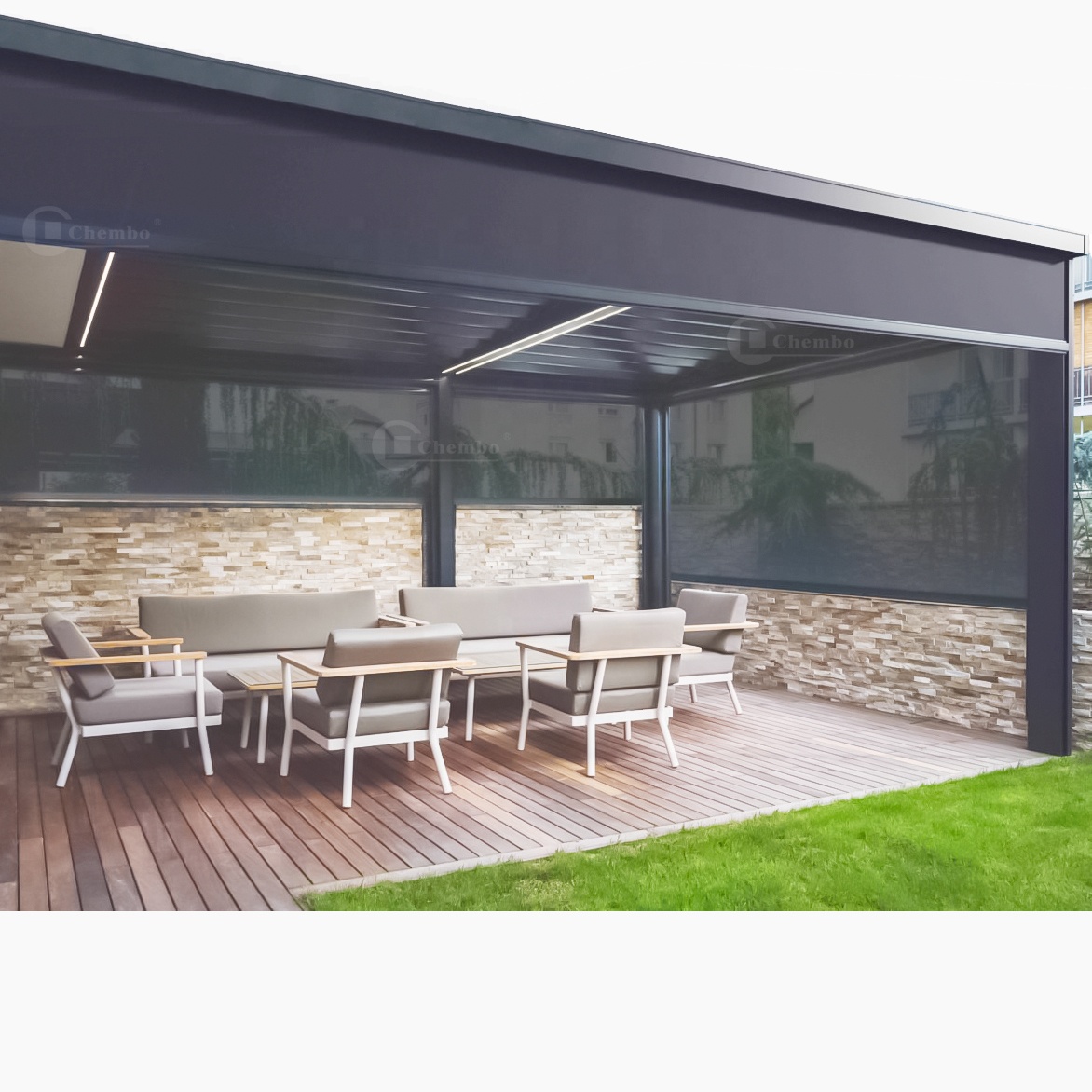 Intelligent Control Waterproof - Outdoor Power Roller Shades ulasan dan harga