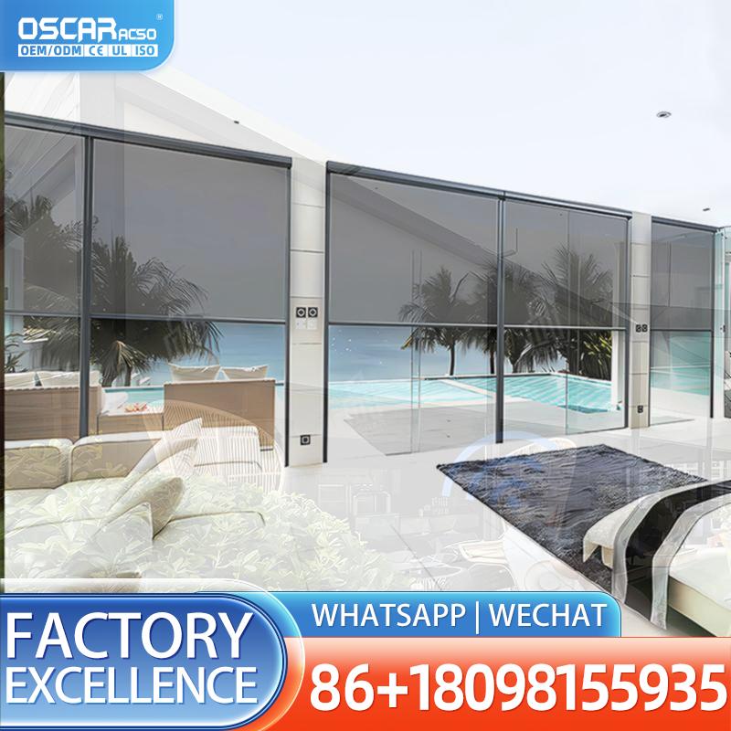 Electric Vertical Roller Blind - Outdoor Power Roller Shades ulasan dan harga