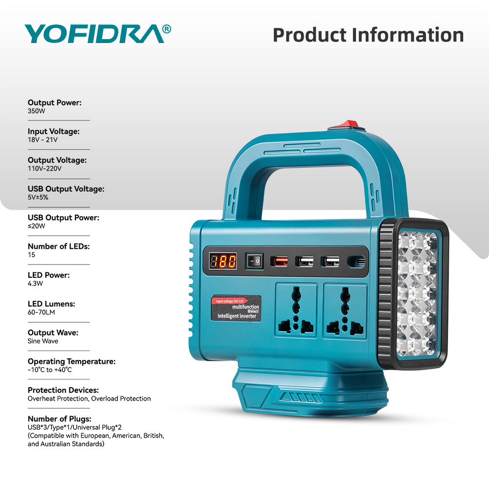 YOFIDRA 220V Portable Power In - Outdoor Power Hub ulasan dan harga