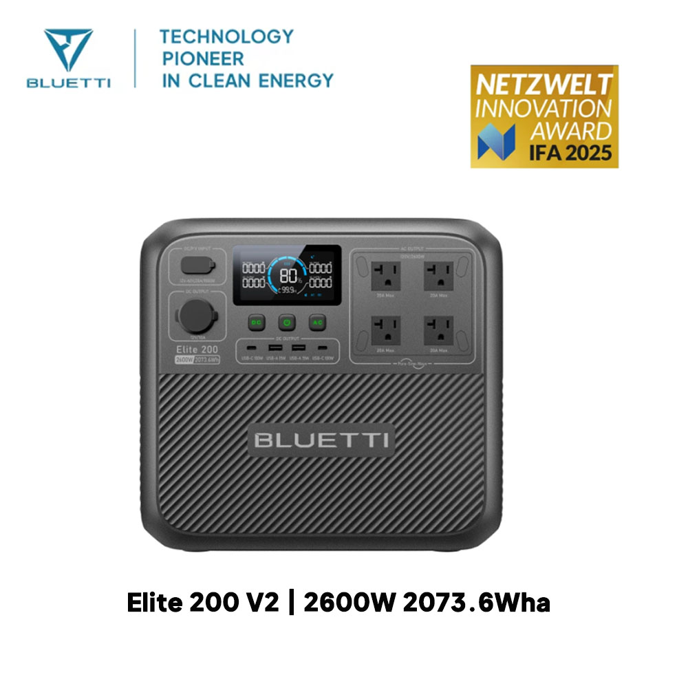 【Renew】BLUETTI Elite 200 V2 Po - Portable Generator Inverter ulasan dan harga