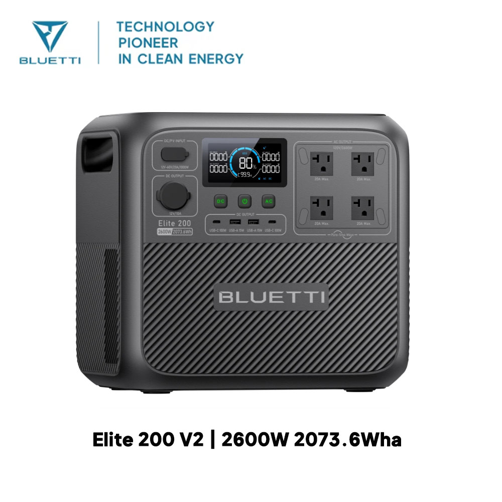 【Renew】BLUETTI Elite 200 V2 Po - Portable Generator Inverter ulasan dan harga