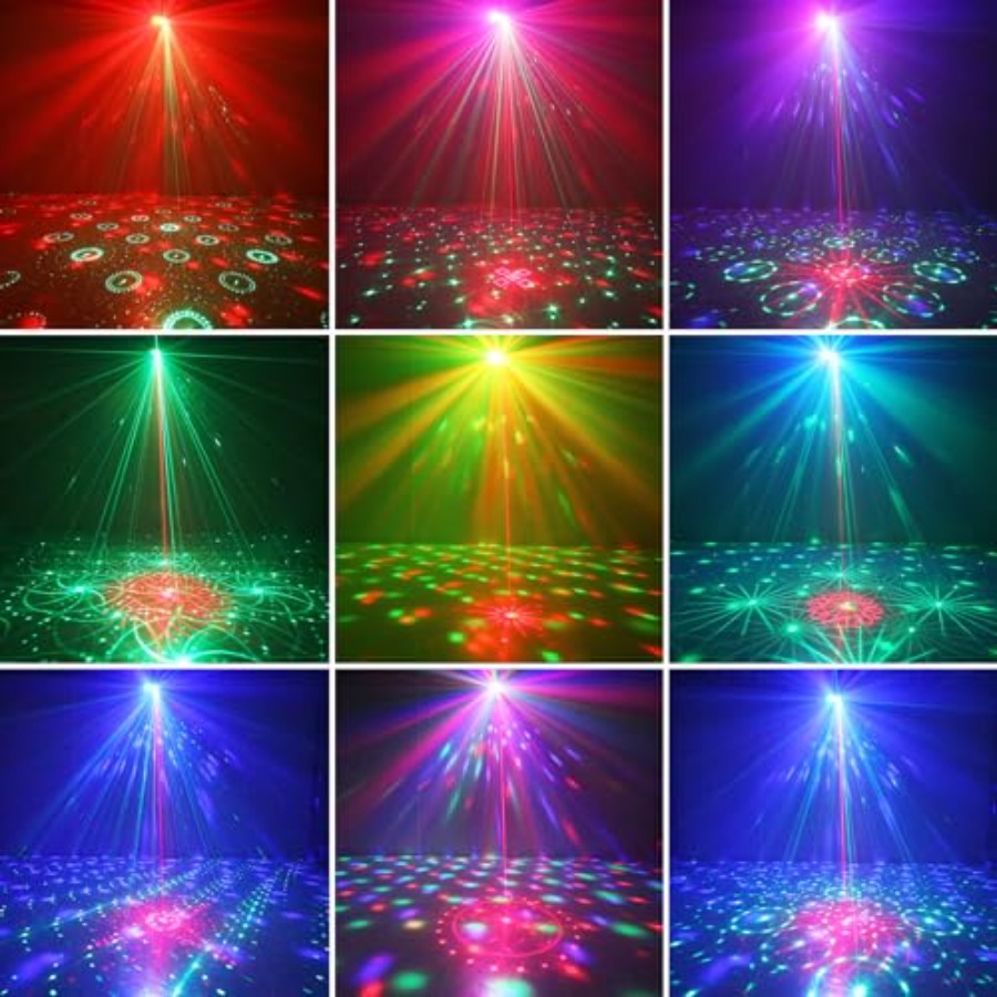 7 Lens Disco Ball LightsUSB Po - Outdoor Solar Power Xmas Lights ulasan dan harga