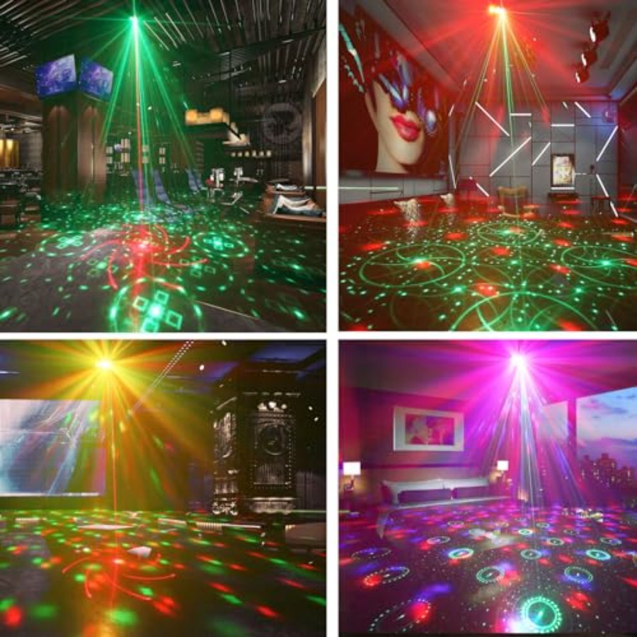 7 Lens Disco Ball LightsUSB Po - Outdoor Solar Power Xmas Lights ulasan dan harga