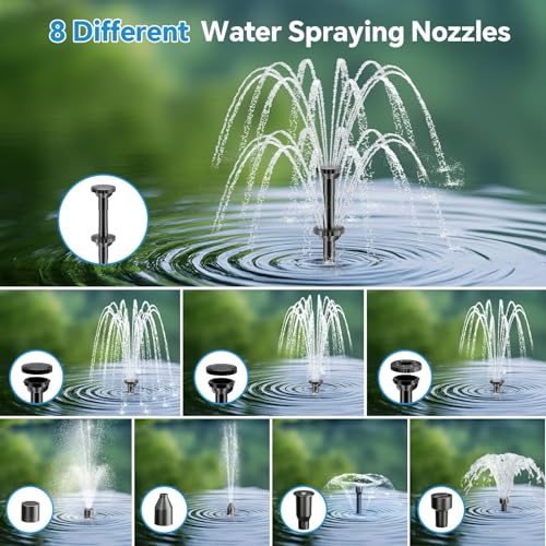 8W Solar Fountain Pump With 30 - Outdoor Power Bank ulasan dan harga