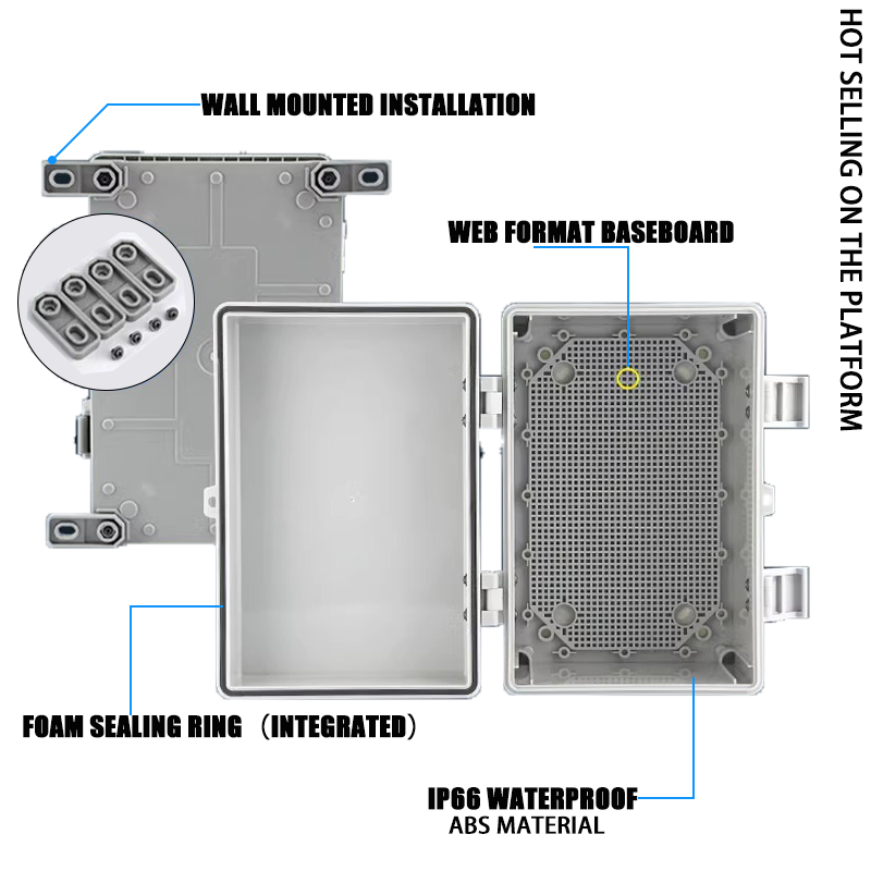 IP66 ABS Outdoor Waterproof El - Outdoor Power Cable Junction Box ulasan dan harga