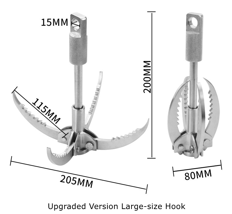 1 set Stainless Steel Grapplin - Outdoor Power Line ulasan dan harga