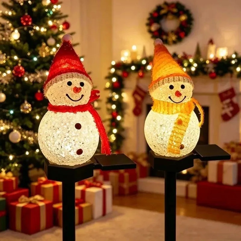 Solar Powered Snowman Ground S - Outdoor Solar Power Xmas Lights ulasan dan harga