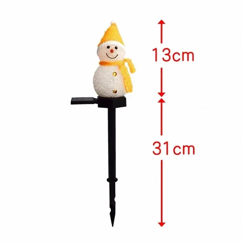 Solar Powered Snowman Ground S - Outdoor Solar Power Xmas Lights ulasan dan harga