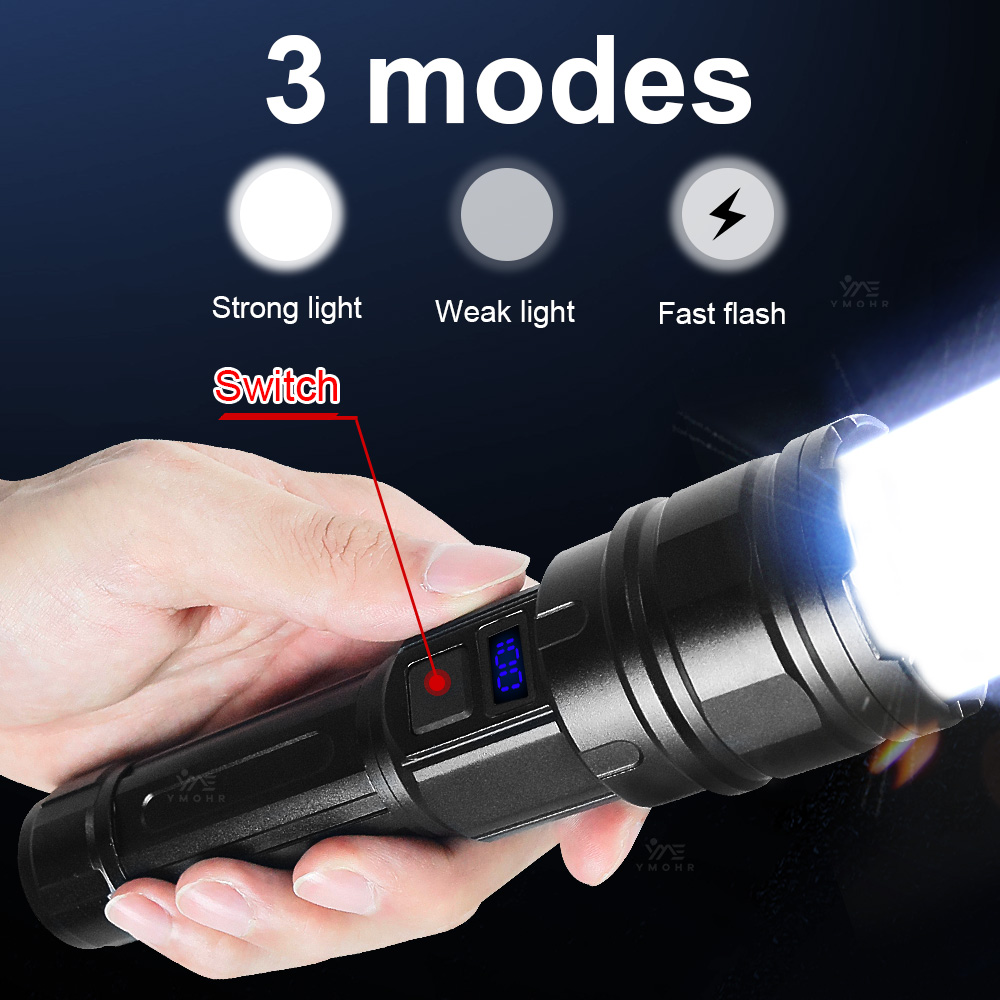 White Laser High Power Flashli - Outdoor Power Bank ulasan dan harga