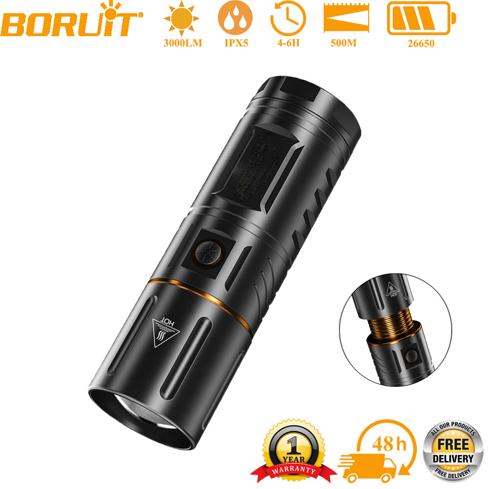 BORUiT Ultra Bright 3000LM LED - Outdoor Power Bank ulasan dan harga