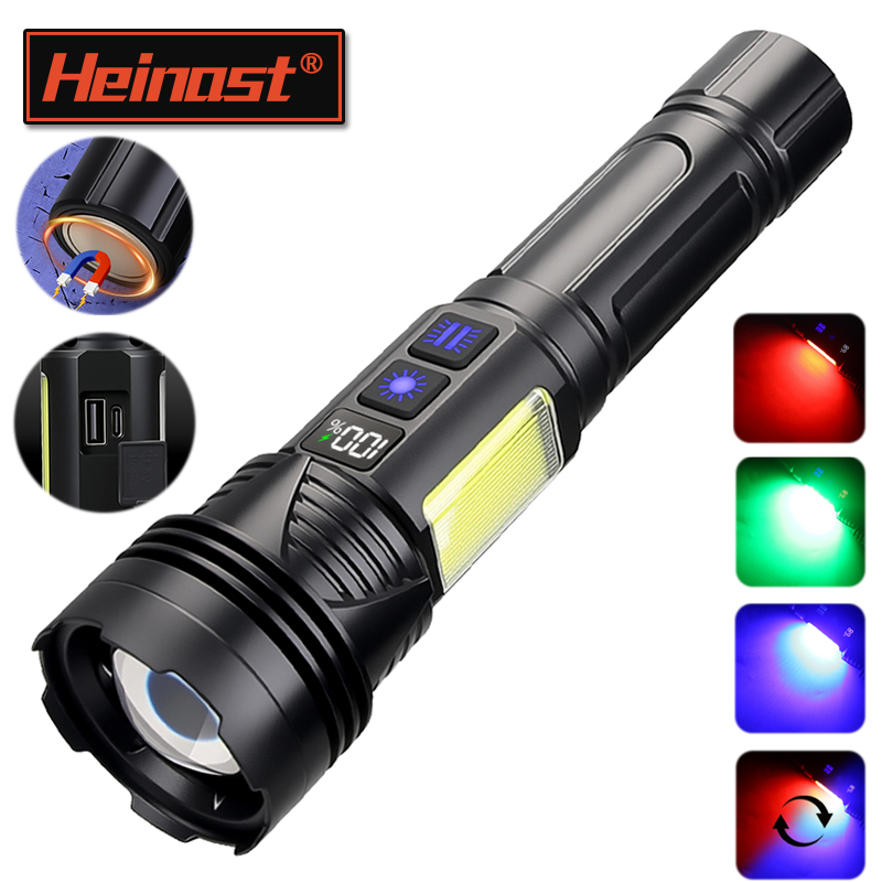 Powerful LED Handheld Flashlig - Outdoor Power Bank ulasan dan harga