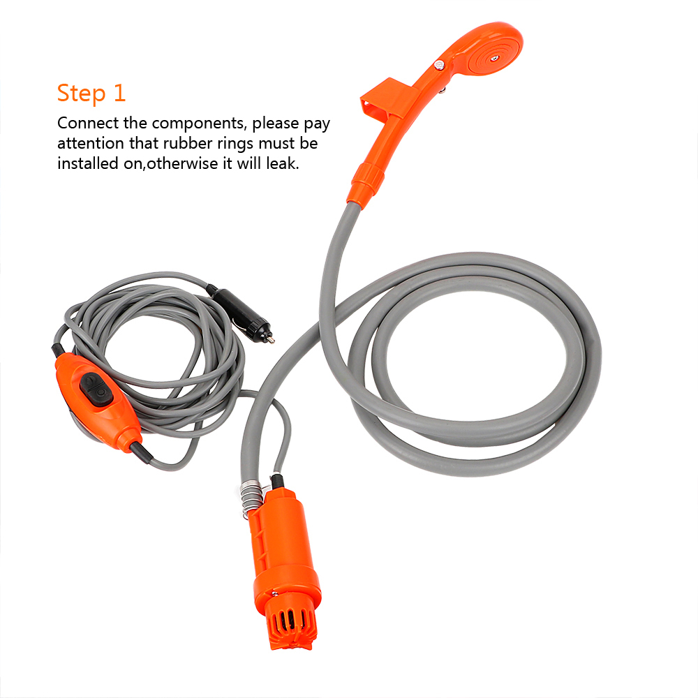 12V RV Caravan Shower With Pip - Outdoor Power Washer ulasan dan harga